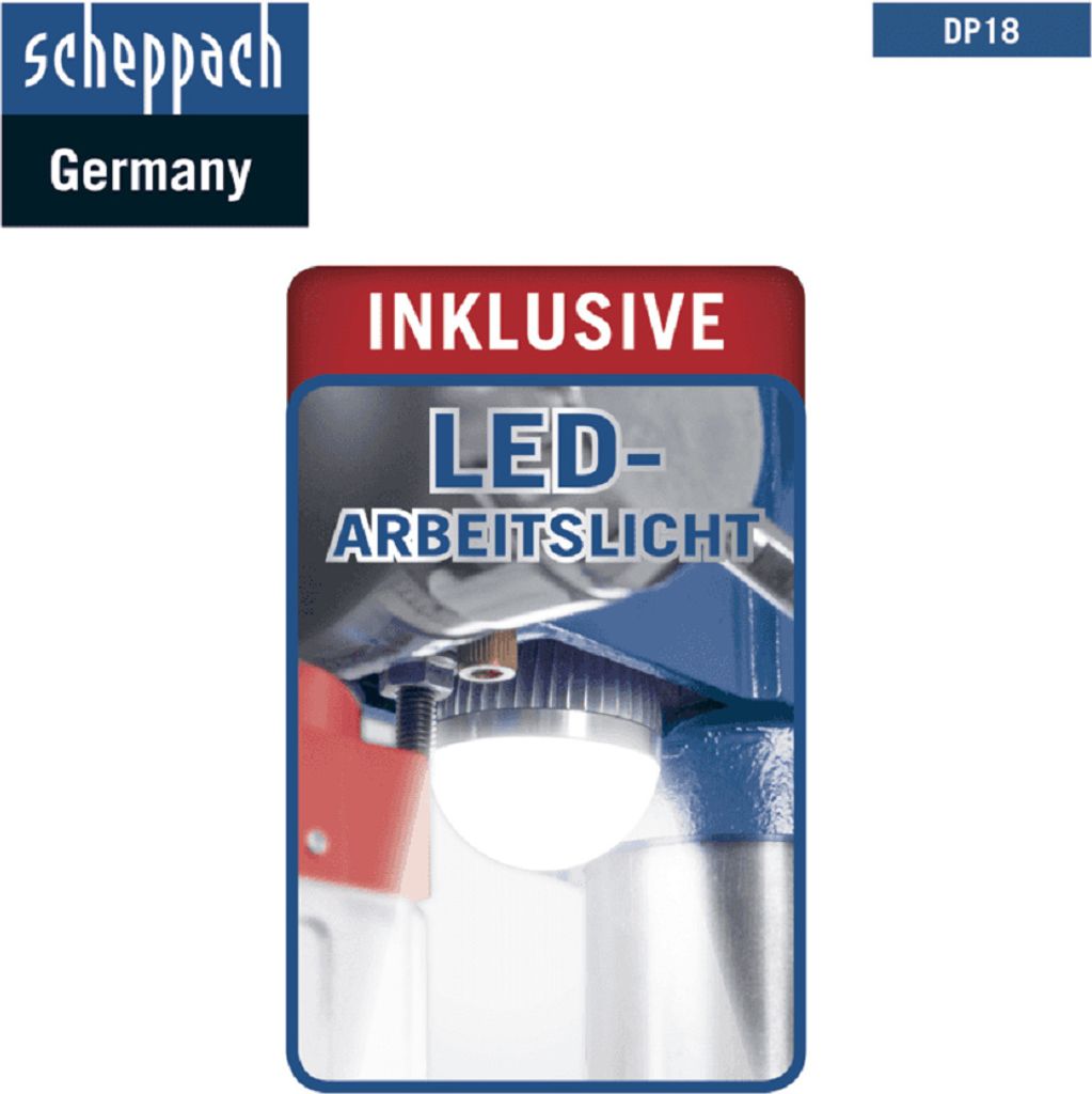 SCHEPPACH DP18 Ständerbohrmaschine Tischbohrmaschine Produktbild 4