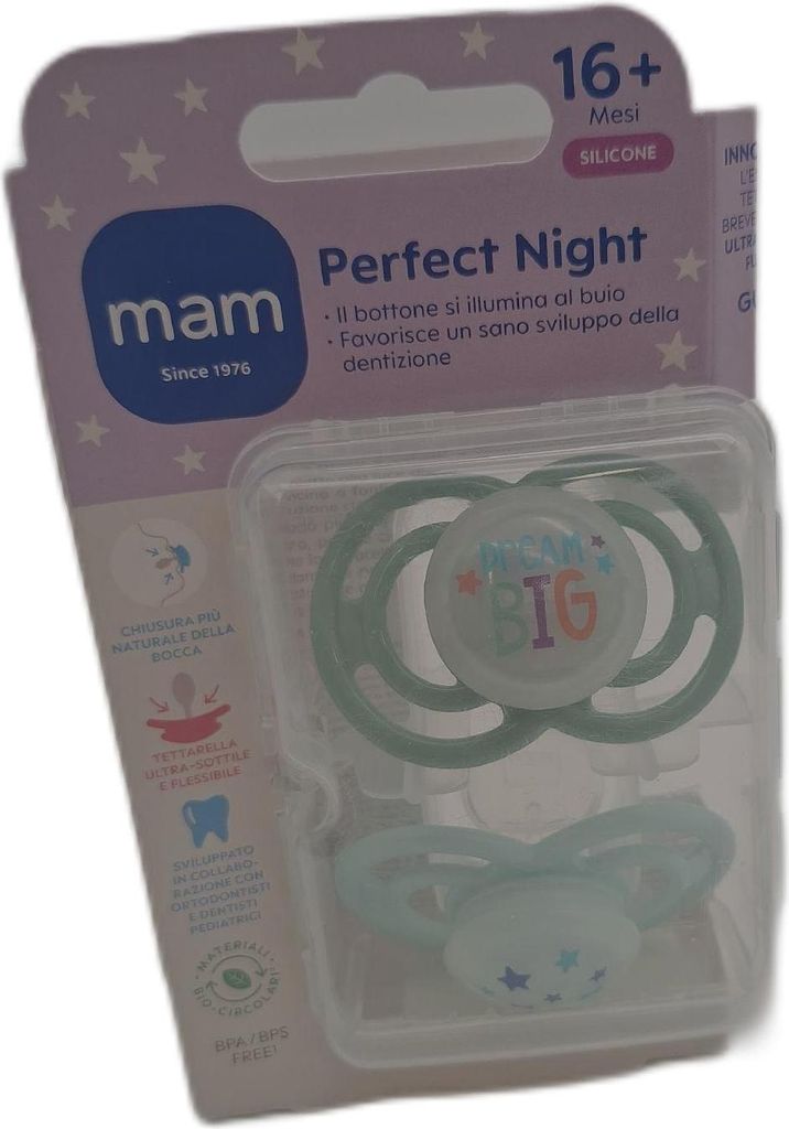 MAM Schnuller Set Babyartikel Perfect Night Doppelpack 16 plus Monate Beruhigung Hilfe