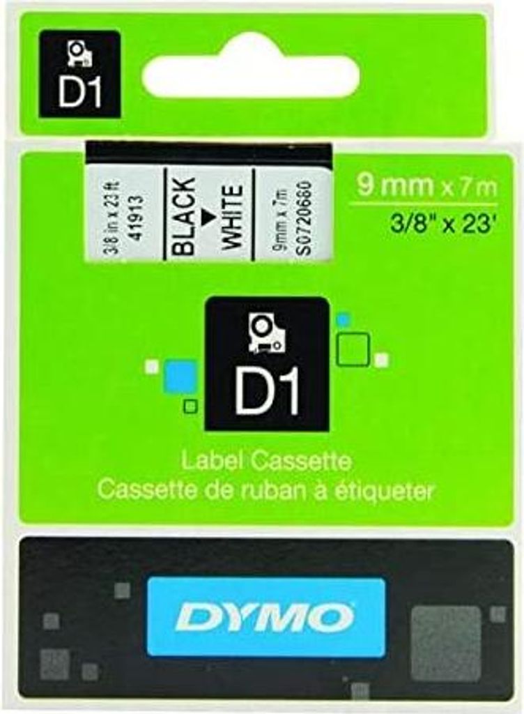 DYMO D1 Standard 9mm x 7m, Boîte, 19 mm, 65 mm Image du produit 