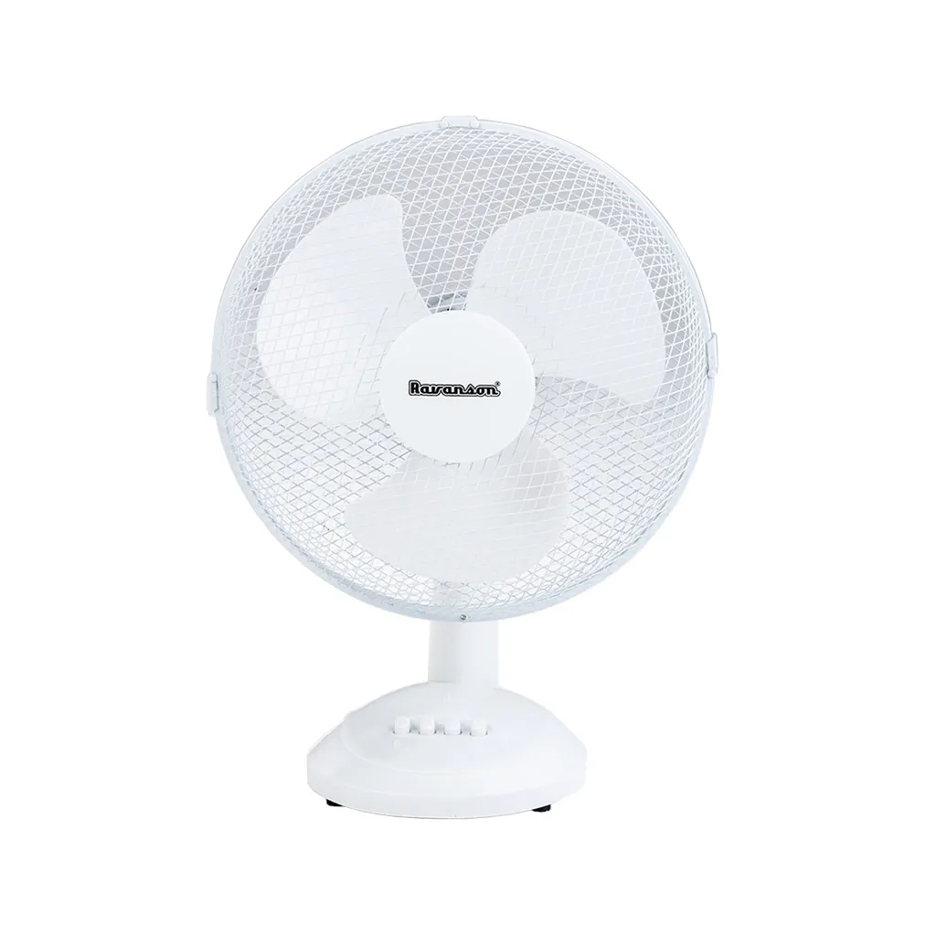 Ravanson WT-1030 Ventilateur de Table 35 cm Gris et Blanc AC Puissant