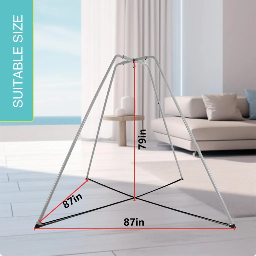 Support de fixation pour balançoire nid d'oiseau - Set gris résistant - 8