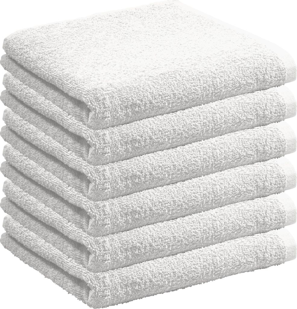 REDBEST Handtuch Oceanside" 6er-Pack weiß 50x80 cm"