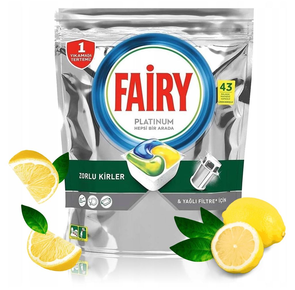 Fairy Platinum All in One Zitrone Geschirrspüler Kapseln 43 Produktbild 