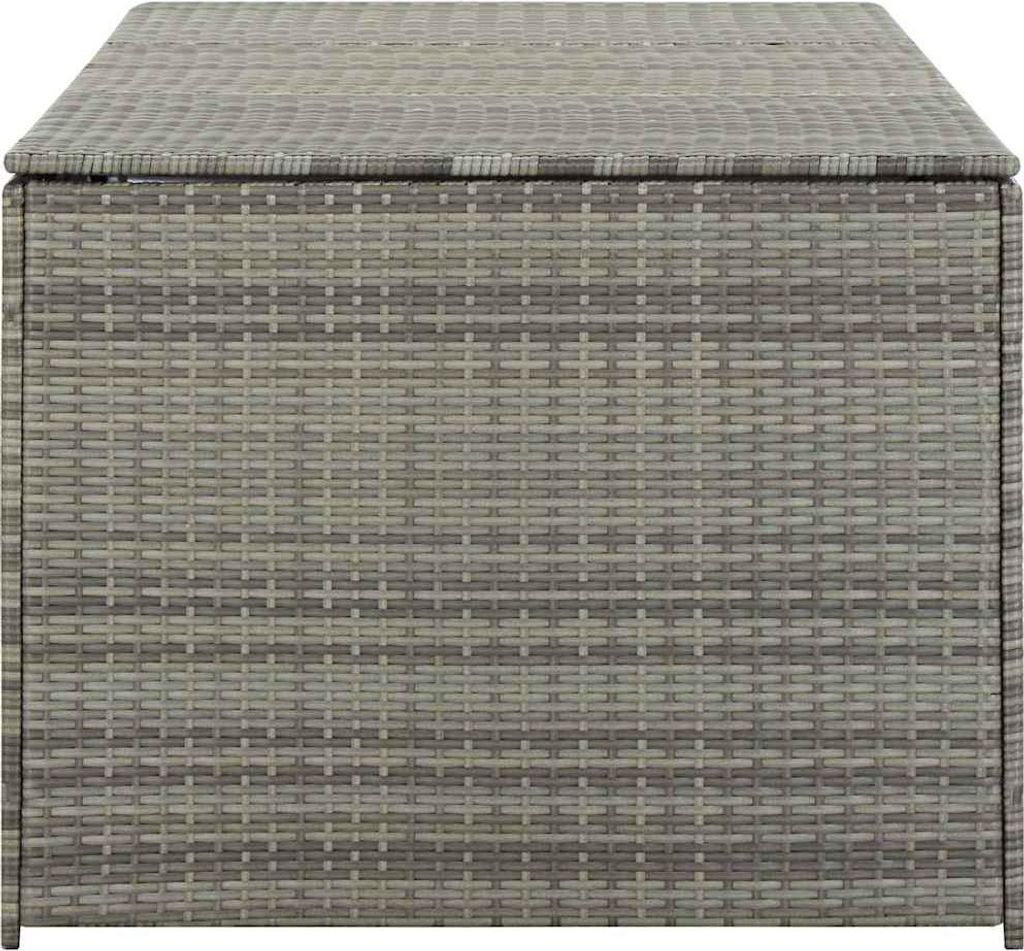 vidaXL Gartenbox Poly Rattan 180x90x70 cm Grau Produktbild 