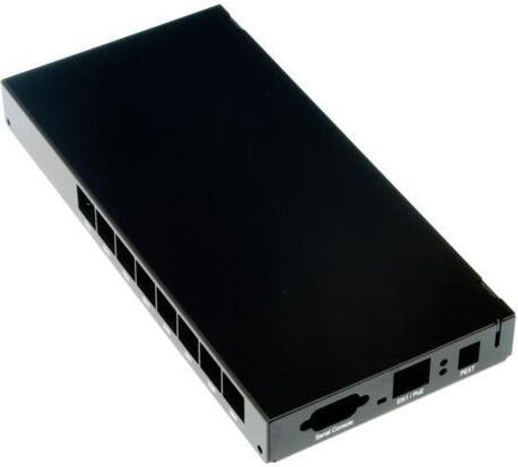 Aluminium-Gehäuse für RouterBOARD RB493, Indoor, schwarz
