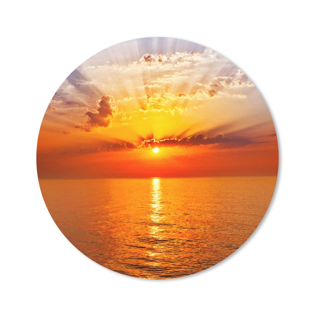 MuchoWow® Mauspad Mousepad Sonnenuntergang - Meer - Himmel Produktbild 