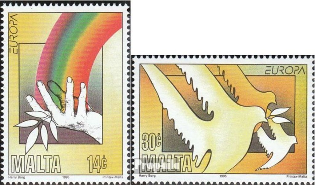 Briefmarken Malta 1995 Mi 954-955 (kompl.Ausg.) postfrisch Europa