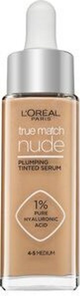 L ́Oréal Paris True Match Nude Plumping Tinted Serum Serum für Einigung des farbigen Hauttones 4-5 Medium 30 ml