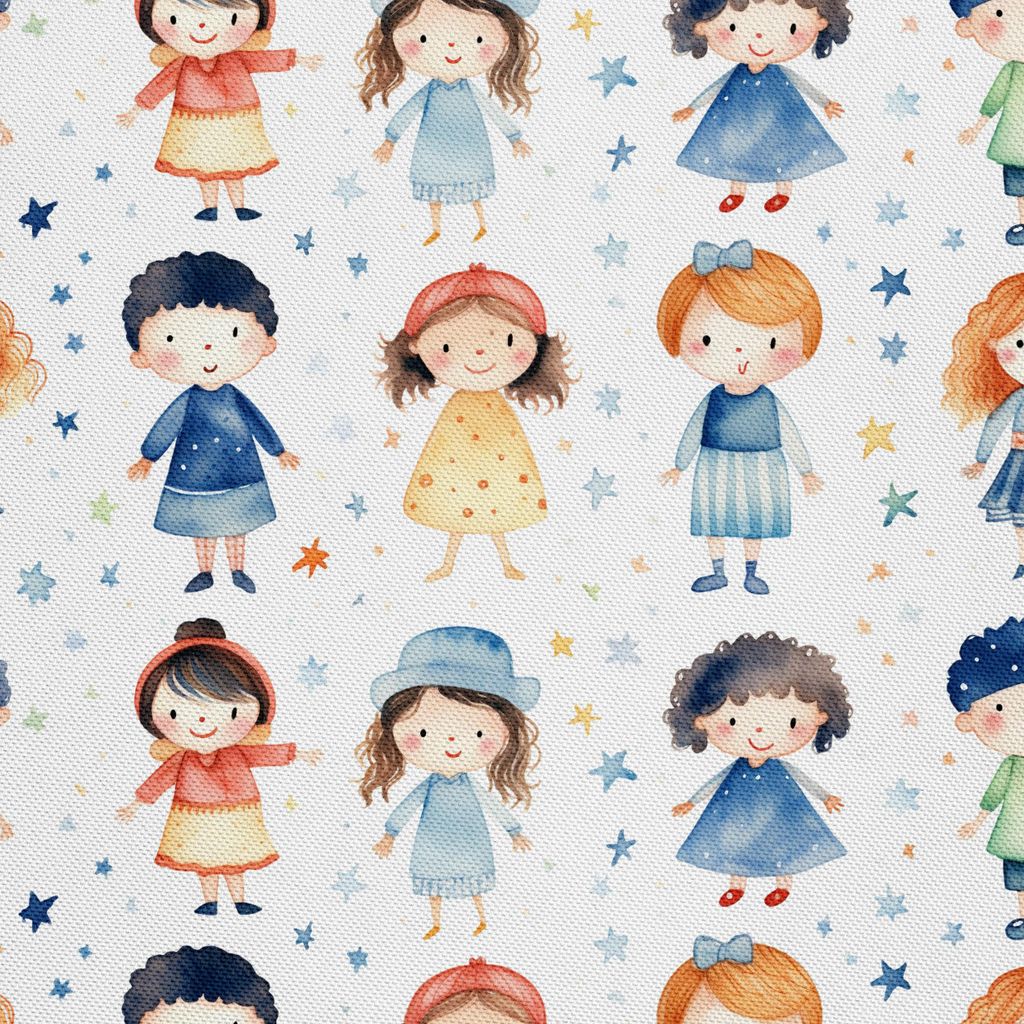 OUTDOOR DEKOSTOFFE OXFORD - Kinder, Sterne - DX2799