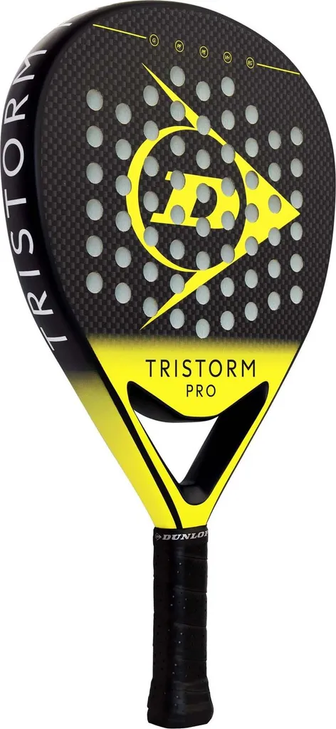 Raquette de Padel Dunlop Polyvalente en Carbone Tristorm Pro Or 365 gr
