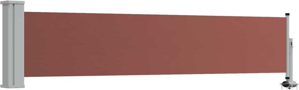 vidaXL Ausziehbare Seitenmarkise 60×300 cm Braun Produktbild 