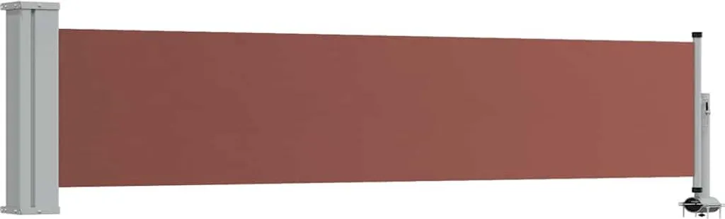 vidaXL Tenda laterale estensibile 60×300 cm Marrone