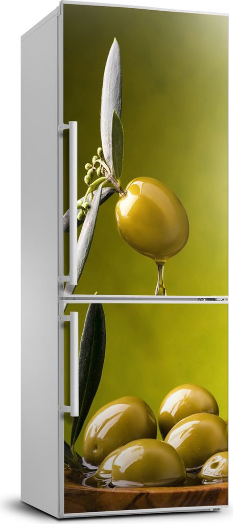 Tulup Kühlschrankdekoration - 70x190 cm - Aufkleber auf dem Kühlschrank - Olivenöl