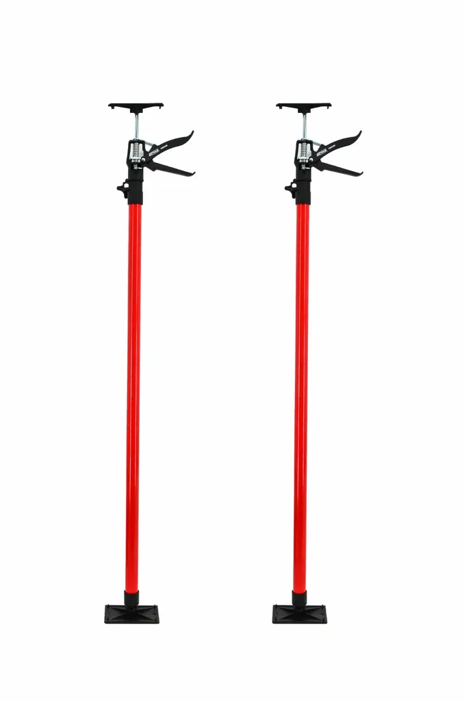 Étai de Pose Télescopique pour Plafond 115 à 290cm Awtools - 2 Unités
