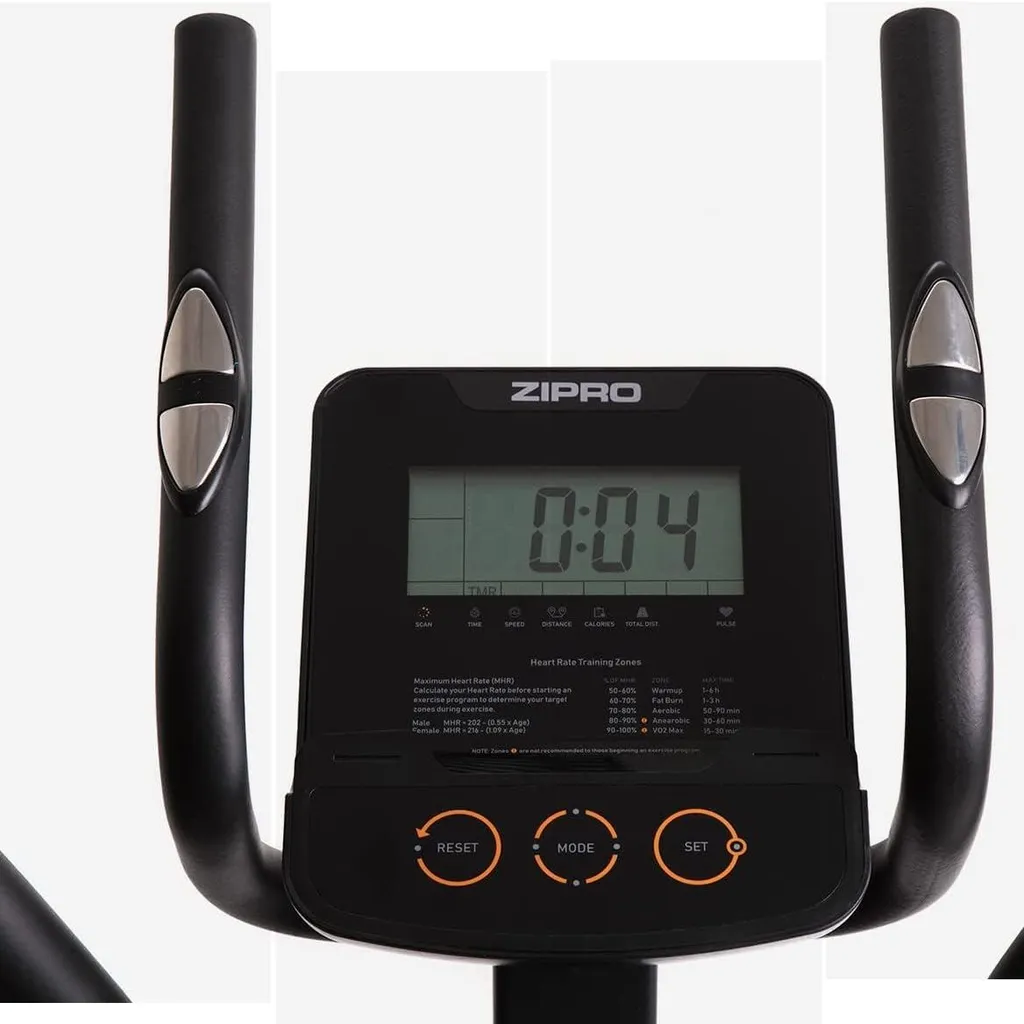 Vélo elliptique 8 niveaux de résistance Zipro Hulk - Robuste 150 kg - 9