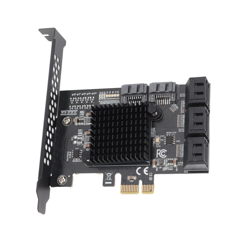 Scheda SATA PCI E 8 Porte - Controller Espansione SATA 3.0 6Gbps per PC