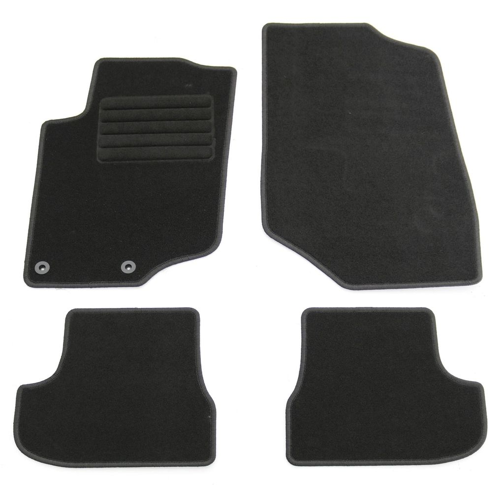 Fußmatten-Set für Peugeot 207 CC, 03/2007-06/2009, 4-teilig, Schwarz