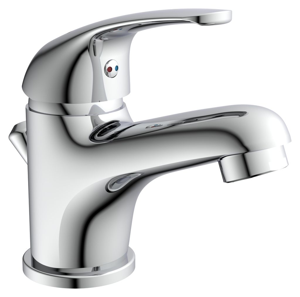 SCHÜTTE ATHOS Waschtischarmatur mit Zugstange, Wasserhahn Produktbild 