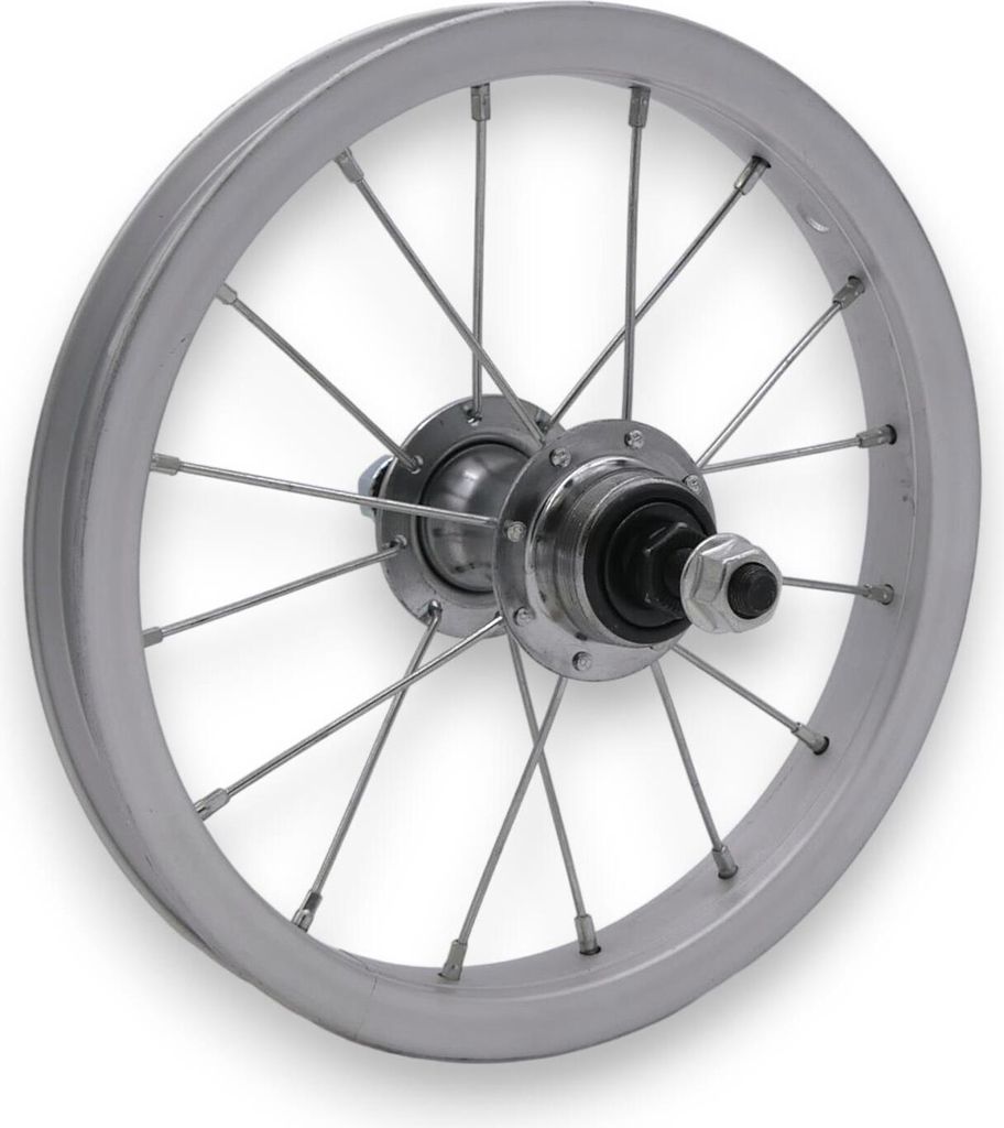 Laufrad Kinderfahrrad HR 12" x 1,75 Aluminium silber Stahl Produktbild 
