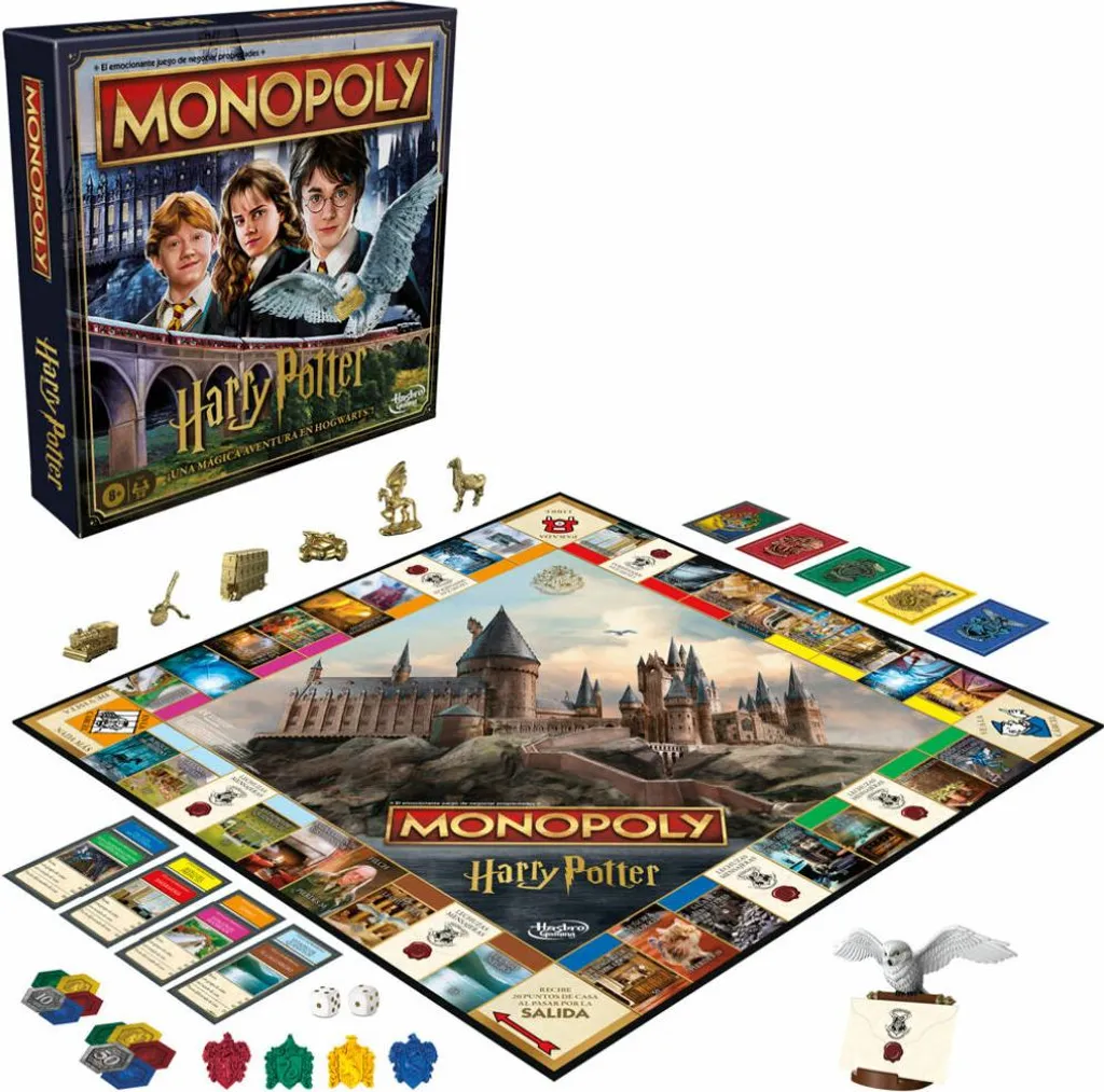 Jeu de Société Monopoly Harry Potter Version Espagnole Accessoire Luxe - 2