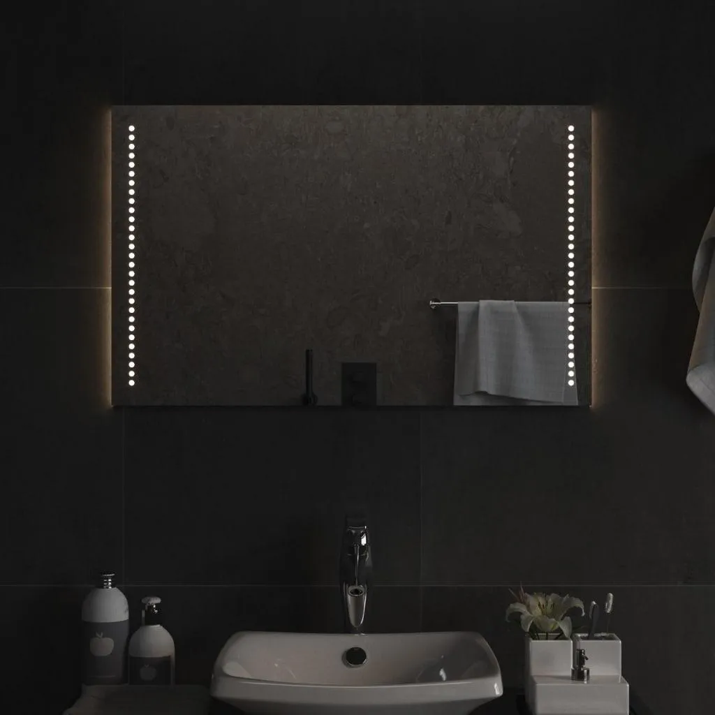Specchio LED vidaXL 50x80 cm IP65 | Specchio Bagno USB Alta Qualità - 2