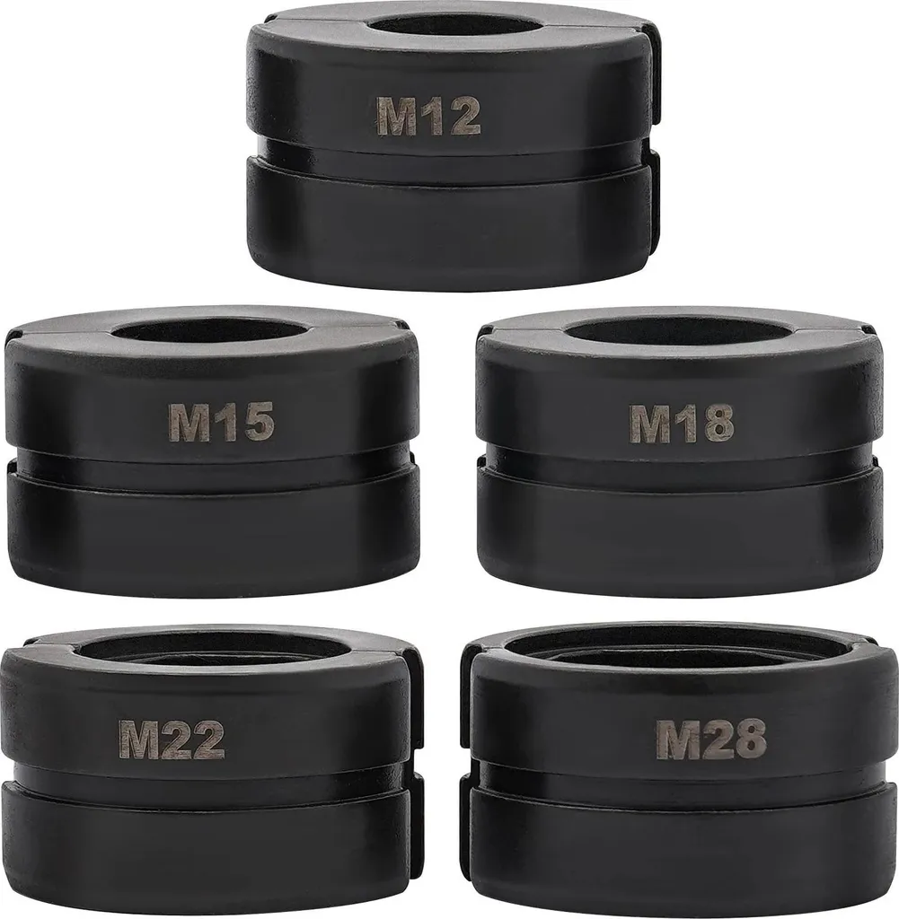 Set Matrici Crimpatura Professionali M12-M28 per Tubi Rame