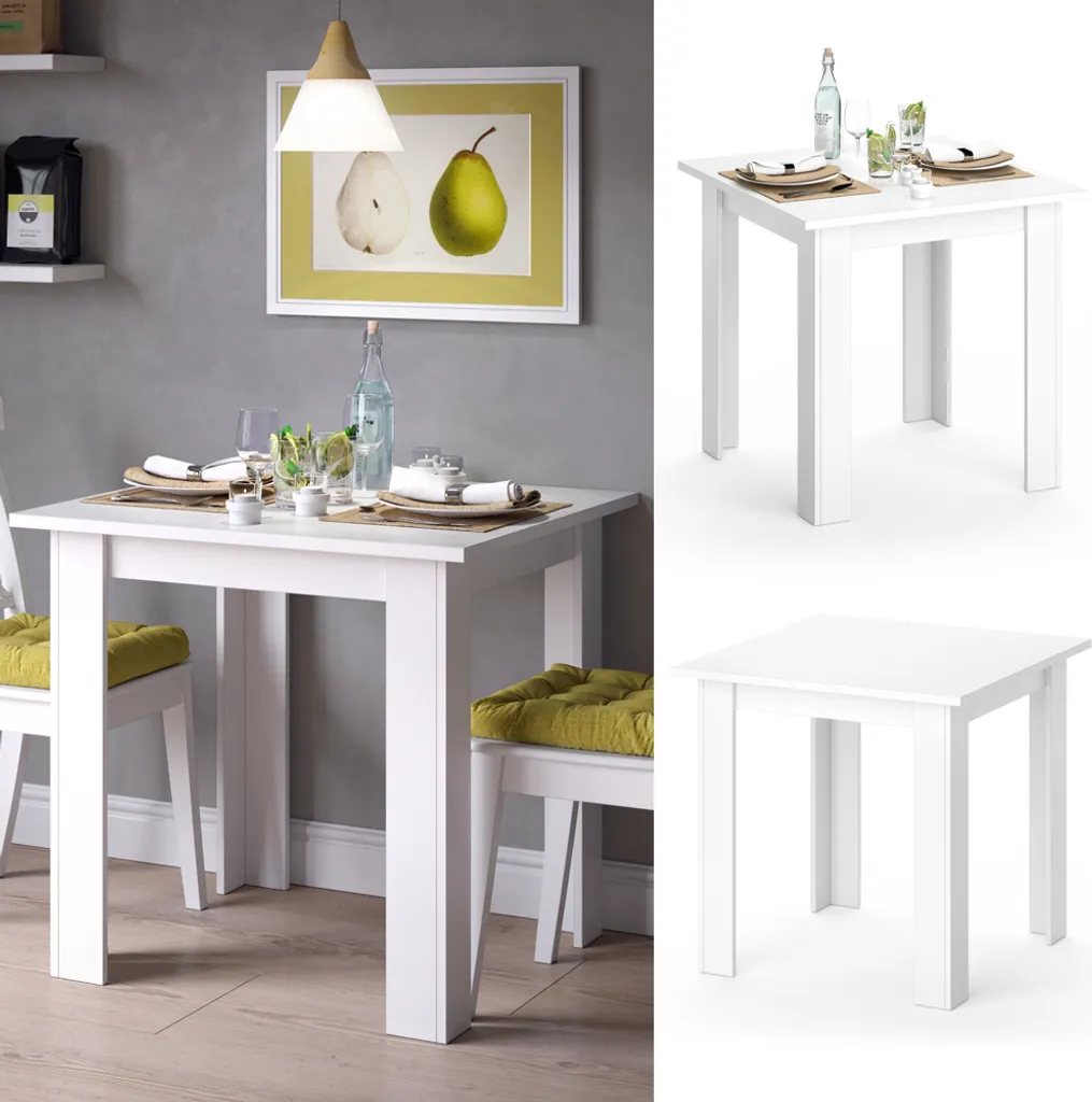 Table VICCO Karlos 80x80 cm : la solution pour petits appartements - 6