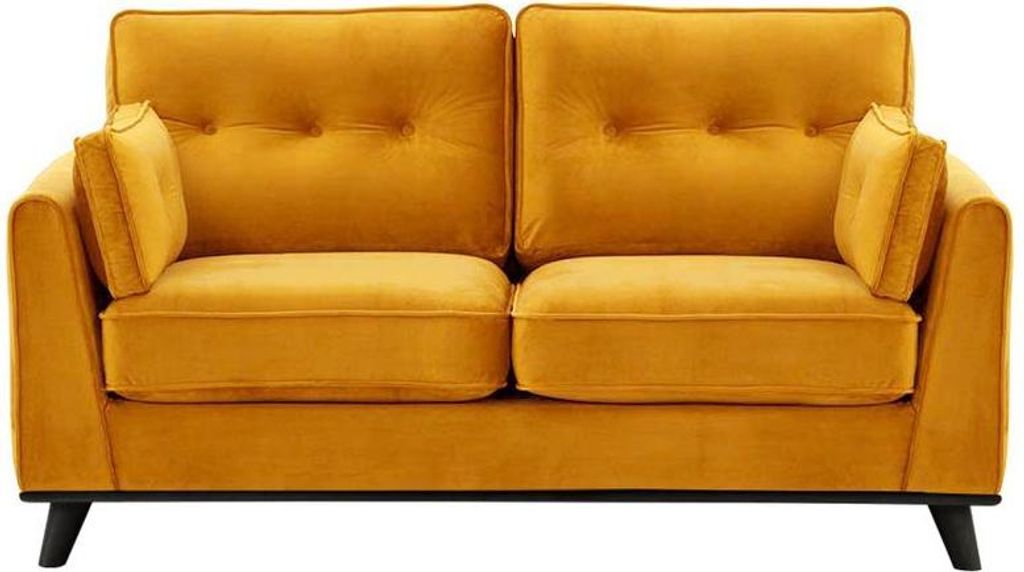 Zweisitzer-Sofa Farrow-Velluto 8-black