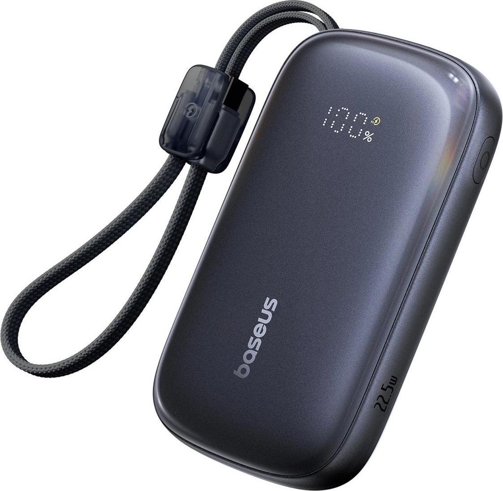 Externe tragbare Powerbank Baseus EnerFill FC21 Qpow3 Ultra, 20000 mAh, 22,5 W, Schwarz, 122,4 x 69,9 x 32,4 mm