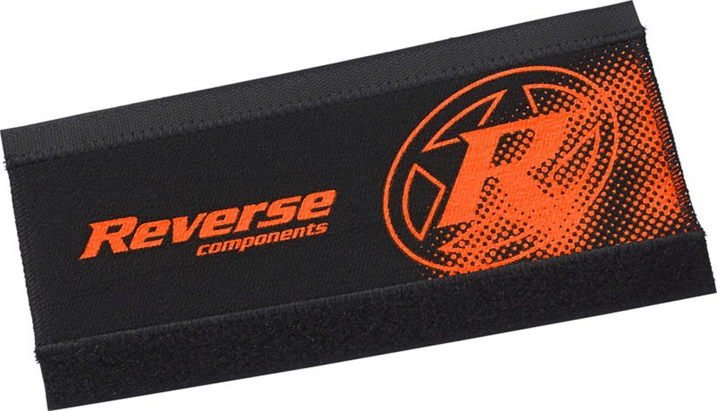 Reverse Fahrrad Neopren Kettenstrebenschutz Schwarz/Orange