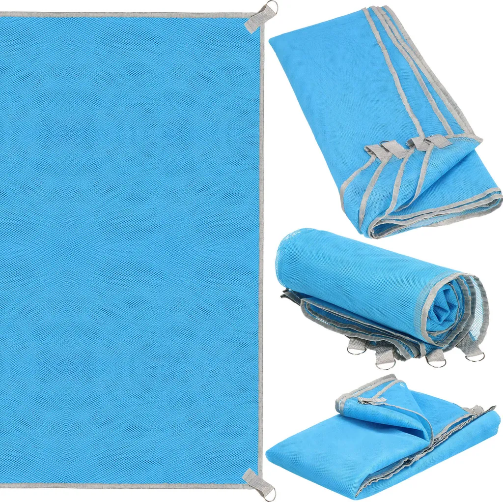 LightDry XXL Strandmatte 200x142 Cm – Wasserdicht, Sandfrei, Mit Heringen & Tragetasche, Für Strand & Camping