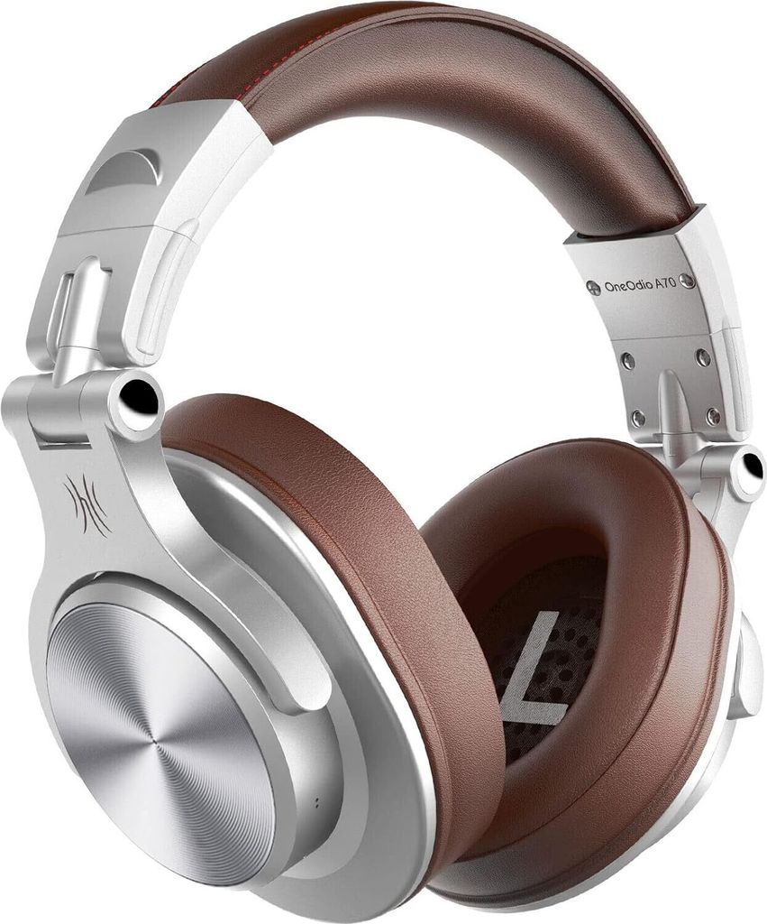 Bluetooth Kopfhörer Over Ear, 72 Stdn HiFi Stereo Kabellos, Leicht & Hoher Tragekomfort mit 6.35mm & 3.5mm Klinke für Studio DJ Handy PC AMP