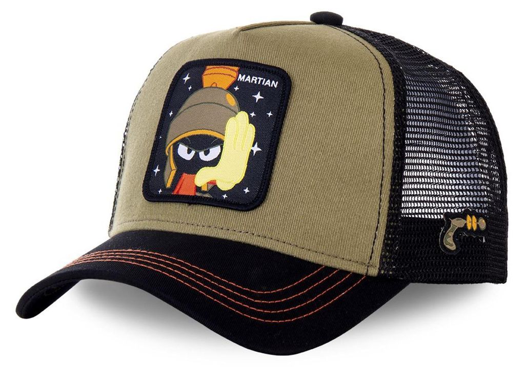 CAPSLAB  X LOONEY TUNES - Martian Trucker Cap Khaki Produktbild 