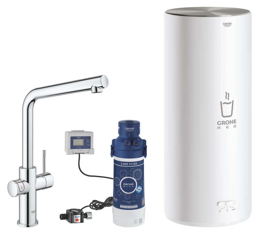 GROHE Red Duo, Standard, Chrom, Hebelgriffe, Einzelbild, Typ L, Keramik