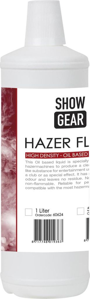 Showgear Hazer Fluid 1 Liter - auf Ölbasis Produktbild 