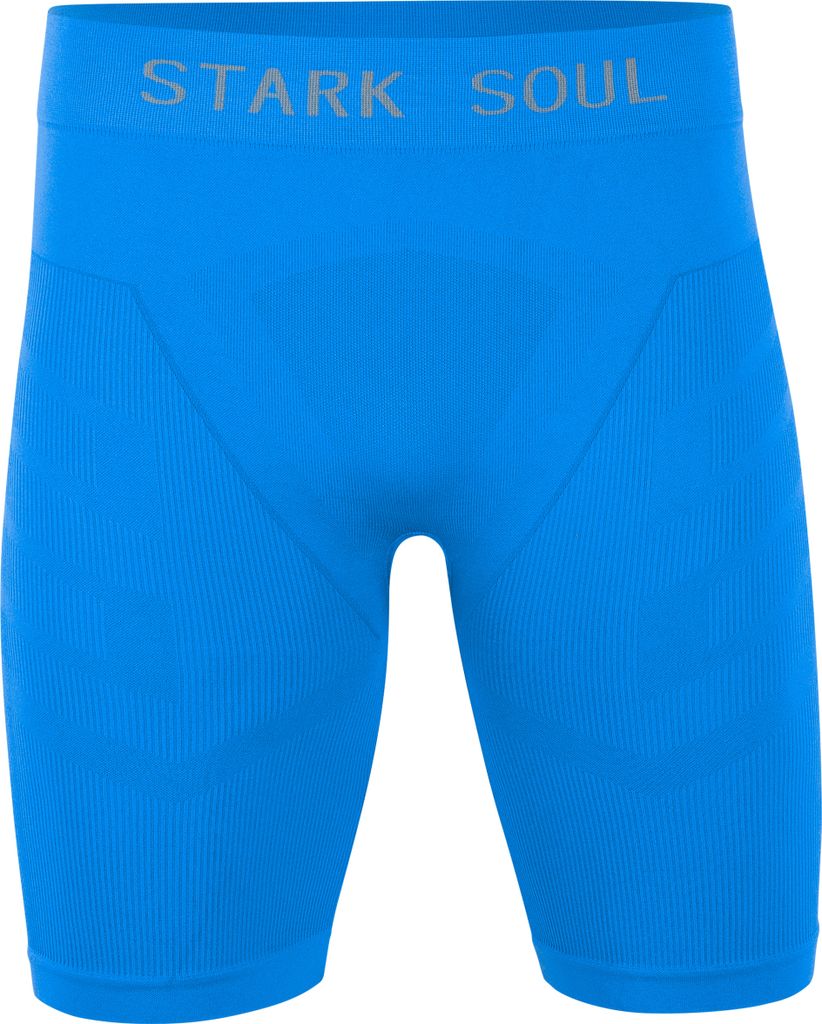 Kurze Unterziehtights Seamless - WARM UP -, Herren Sport Shorts – Blau – Gr.: S/M