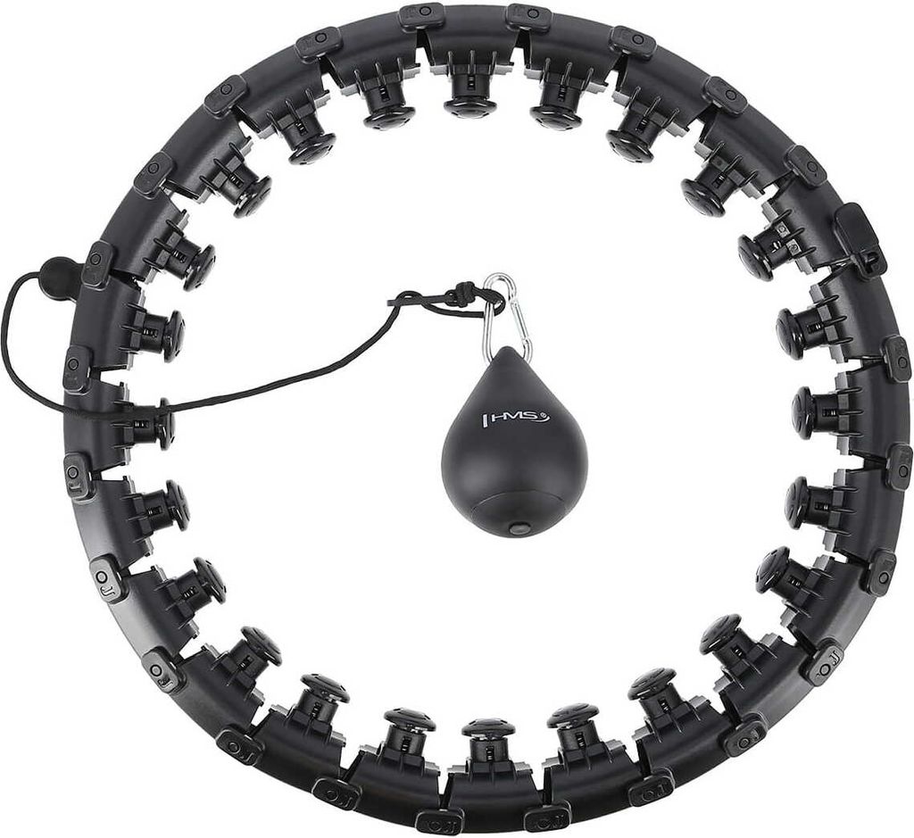Hula Hop avec langues et poids HMS HHW01 noir Image du produit 