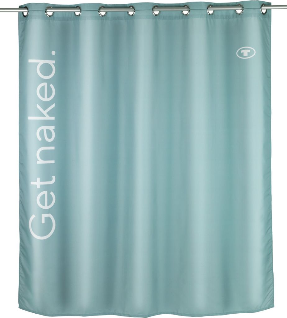 TOM TAILOR 180x200 Duschvorhang Antischimmel Sage Waschbar Badewanne Dusche