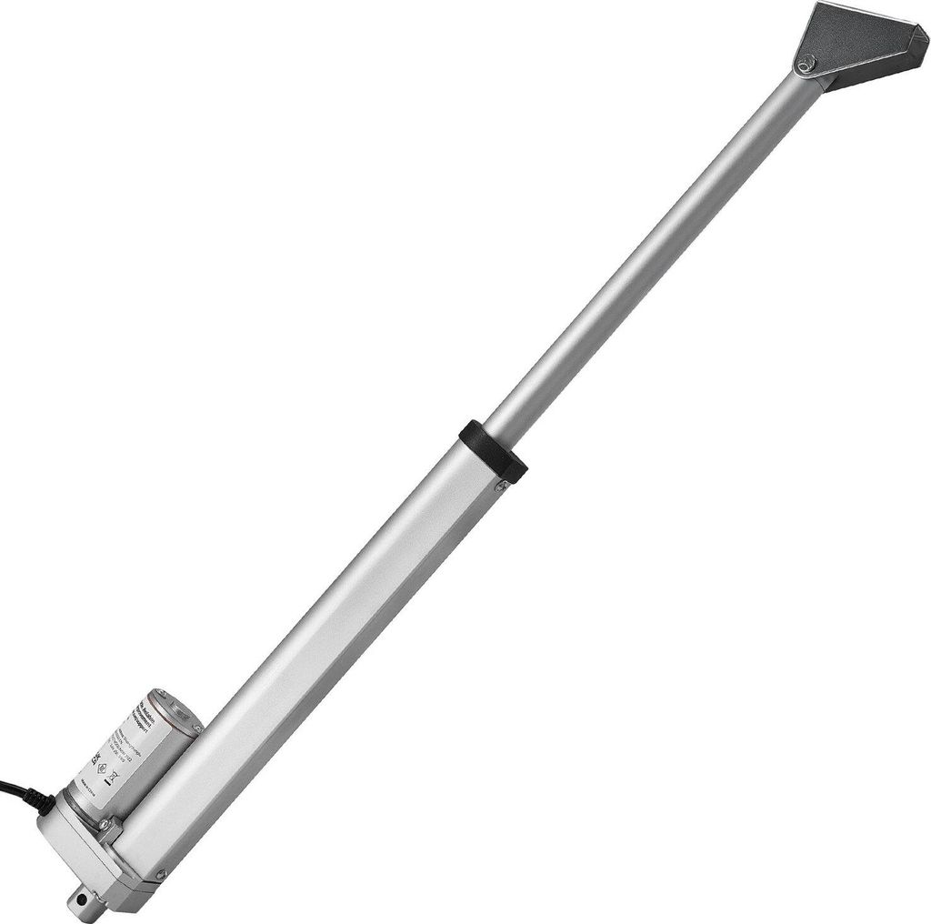 12-V-Linearantrieb, 250 mm Hub, 15 mm/s, Hochgeschwindigkeits-Linearantrieb mit 1000 N – mit Schutzart IP54 und Montagehalterung für höhenverst...