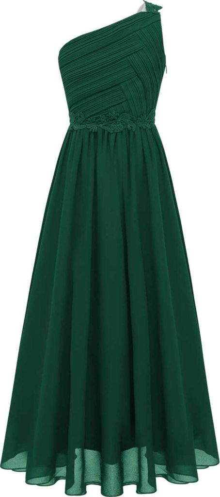 Elegantes Ein-Schulter Prinzessin Kleid - Festliches Produktbild 