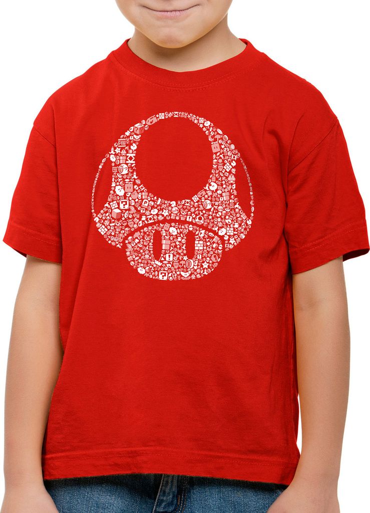 A.N.T. Super Toad Play Kinder T-Shirt Mario Pilz Game Gamer