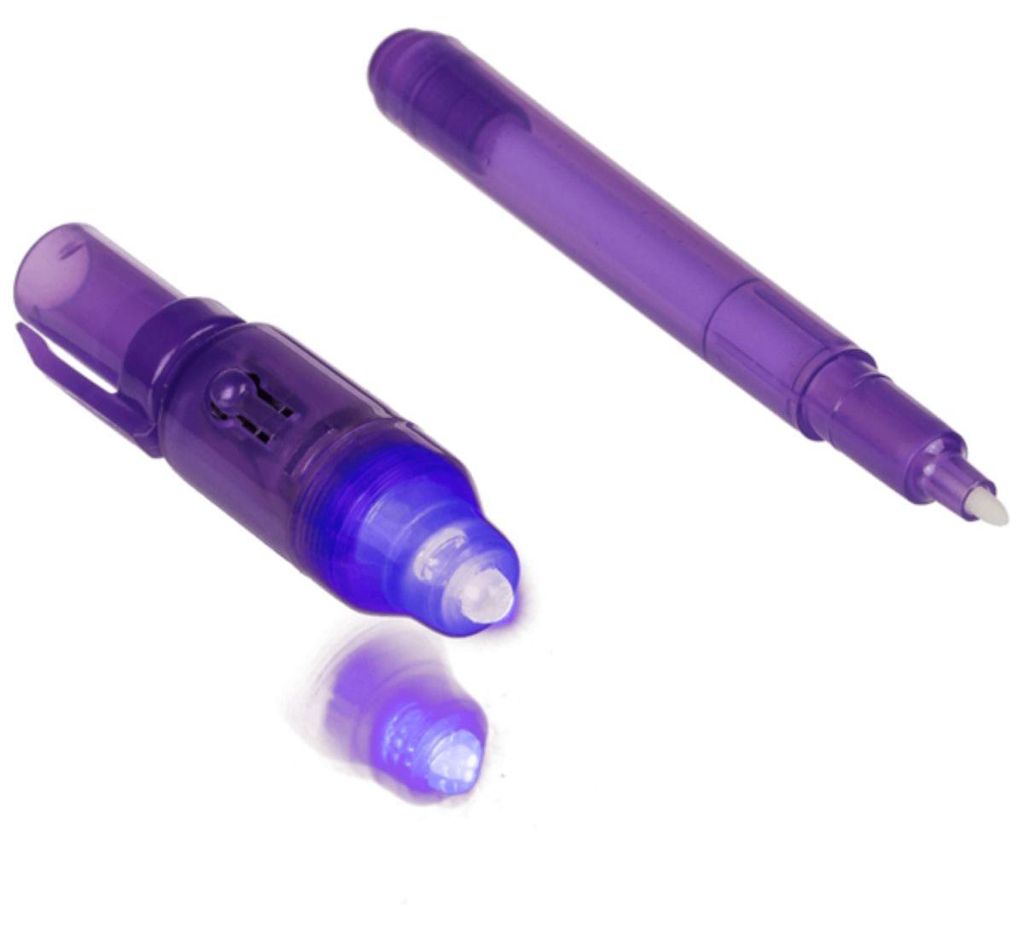 Geheimstift mit unsichtbarer Tinte + UV-Licht,  1 Stück Produktbild 