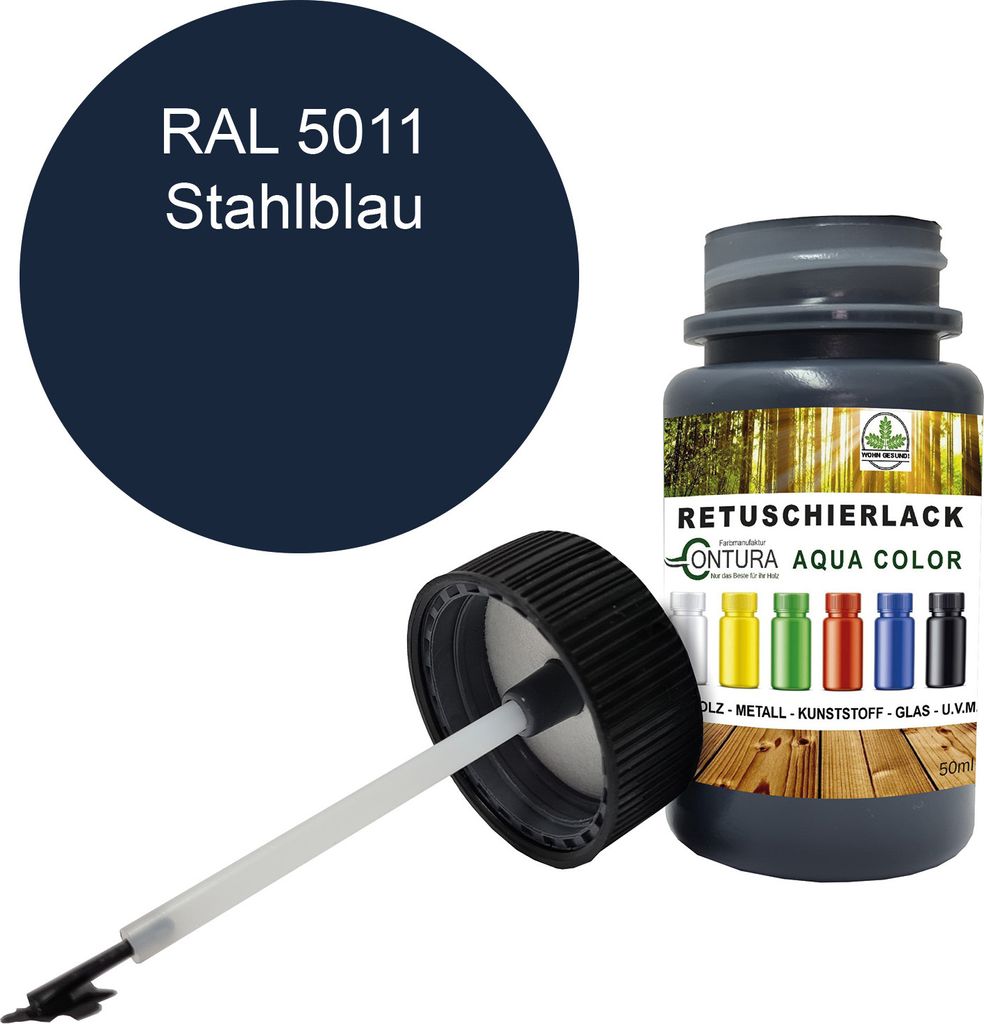 Reparaturlack Lackstift RAL Lack Pinselflasche 50ml. Farbe Produktbild 