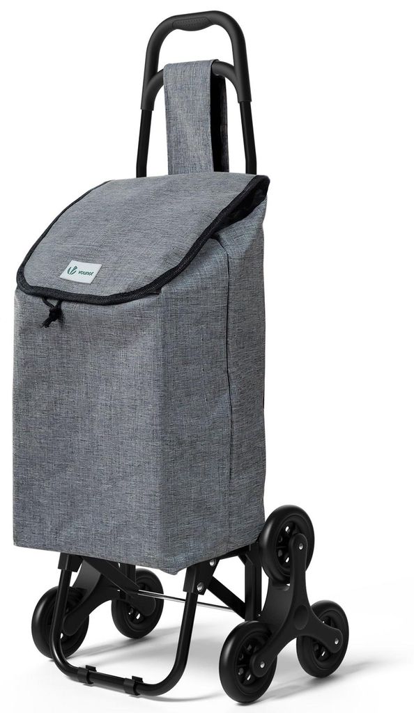 VOUNOT® Nákupný vozík na schody, nákupný vozík s 3 Obrázok produktu 