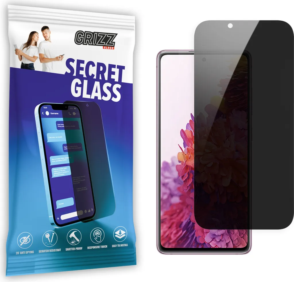 GrizzGlass Samsung Galaxy S20 FE Vetro Privacy: Privacy Senza Bolle