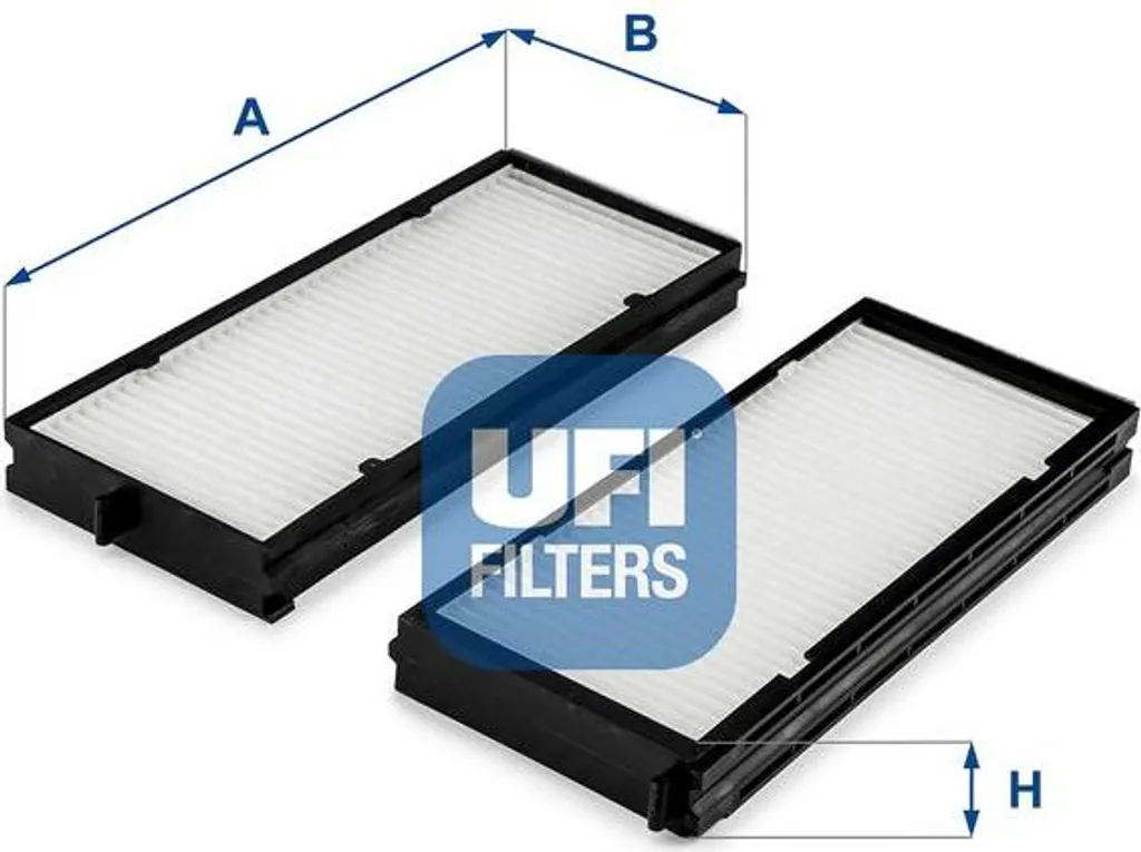 Filtre habitacle haute efficacité UFI 53.333.00 pour Hyundai Terracan