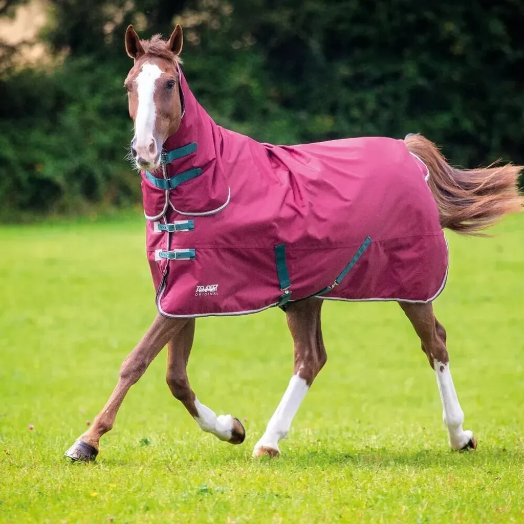 Offerta Coperta Cavallo Rosso Vino Tempest Original 200 - 137cm