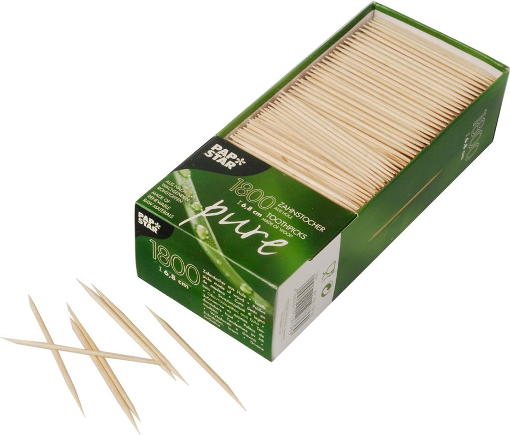 Papstar cure-dents en bois Image du produit 