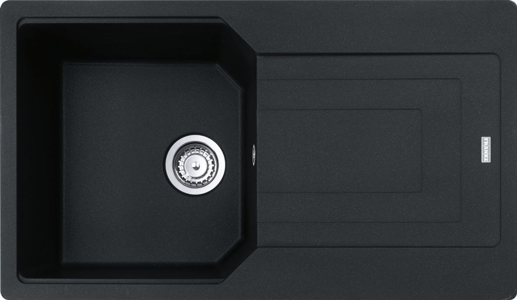 Franke Maris UBG 211-86 Einbauspüle Onyx Fragranit für Unterschränke ab 50 cm, Drehknopf - inkl.