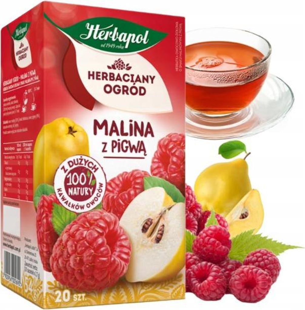 Herbata owocowa Malina i Pigwa 20 torebek